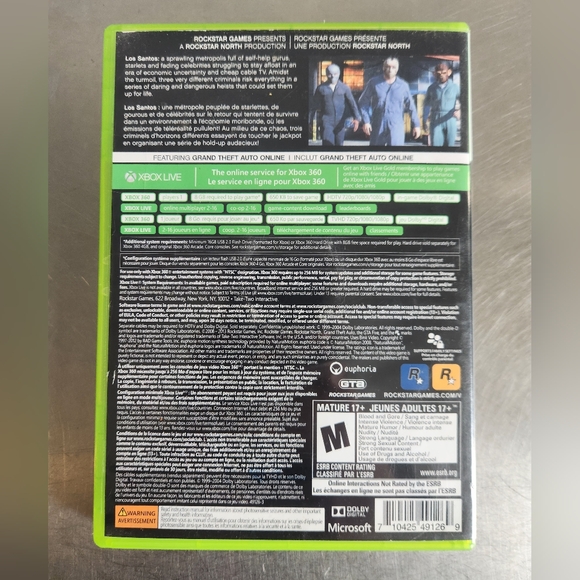 Grand Theft Auto V Xbox 360 - Picture 2 of 4